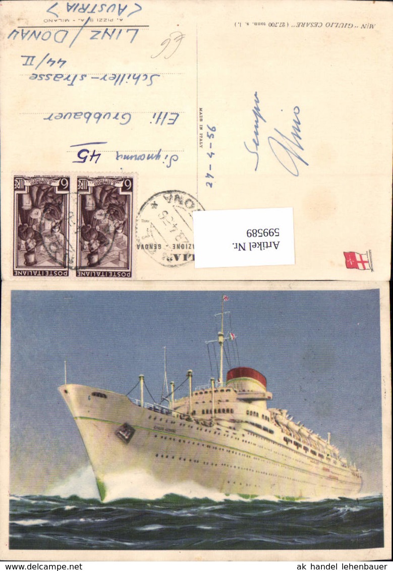 599589,Schiff Hochseeschiff M/N Giulio Cesare Italia - Handel