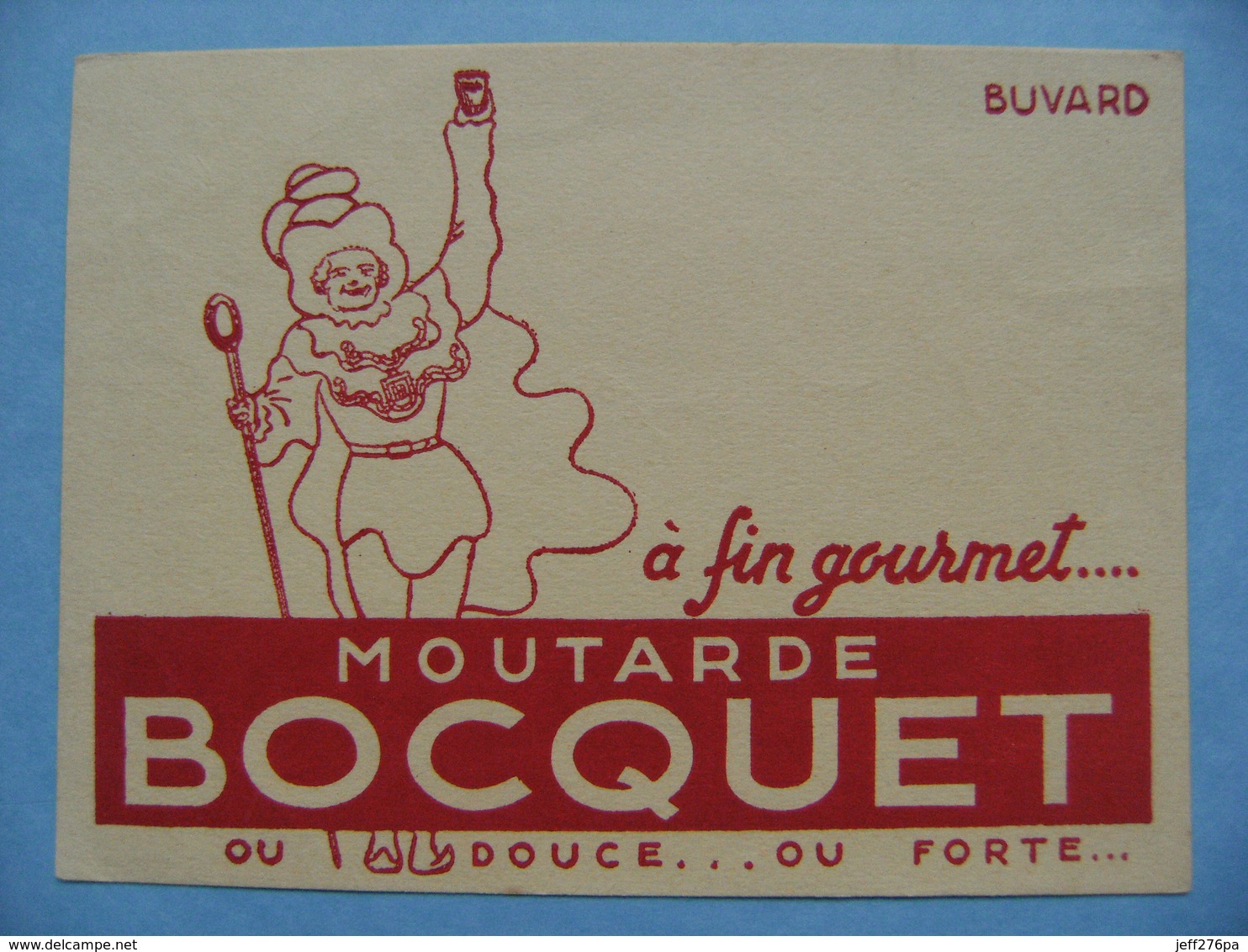 Buvard Fabrique De Moutarde - BOCQUET - Etablissements D'Yvetot 76 - Normandie   A Voir ! - Moutardes