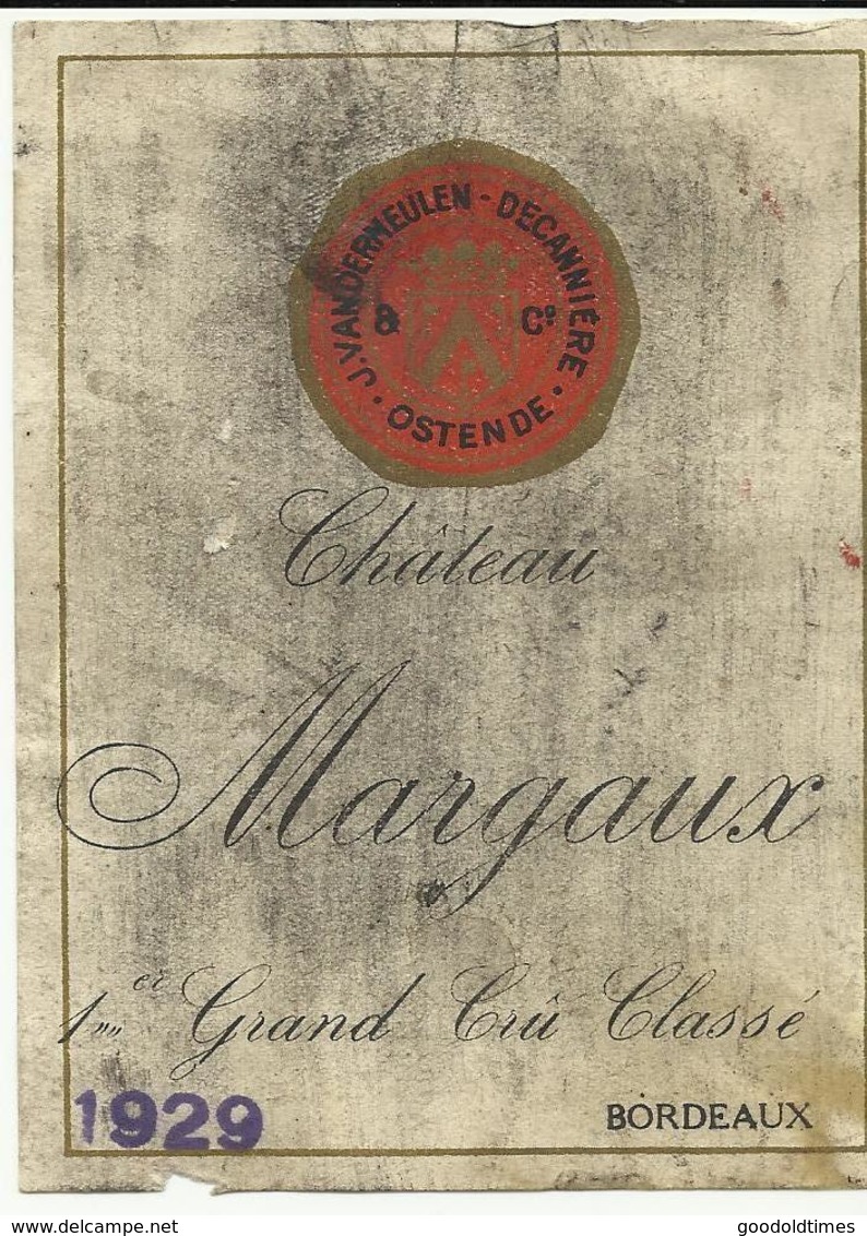 Chateau Margaux 1er Grand Cru Classé 1929 Bordeaux  (9) - Bordeaux