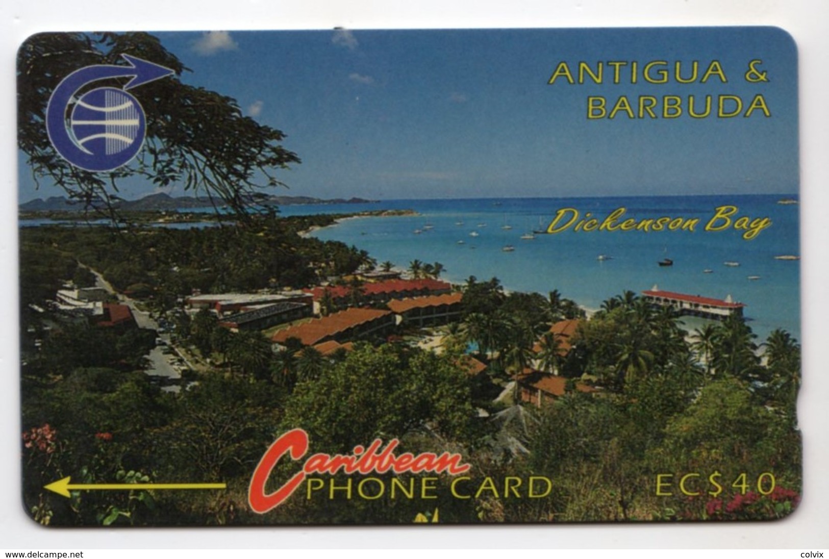 ANTIGUA Et BARBUDA REF MV CARDS ANT-3CC Année 1991 DICKENSON BAY - Antigua Et Barbuda