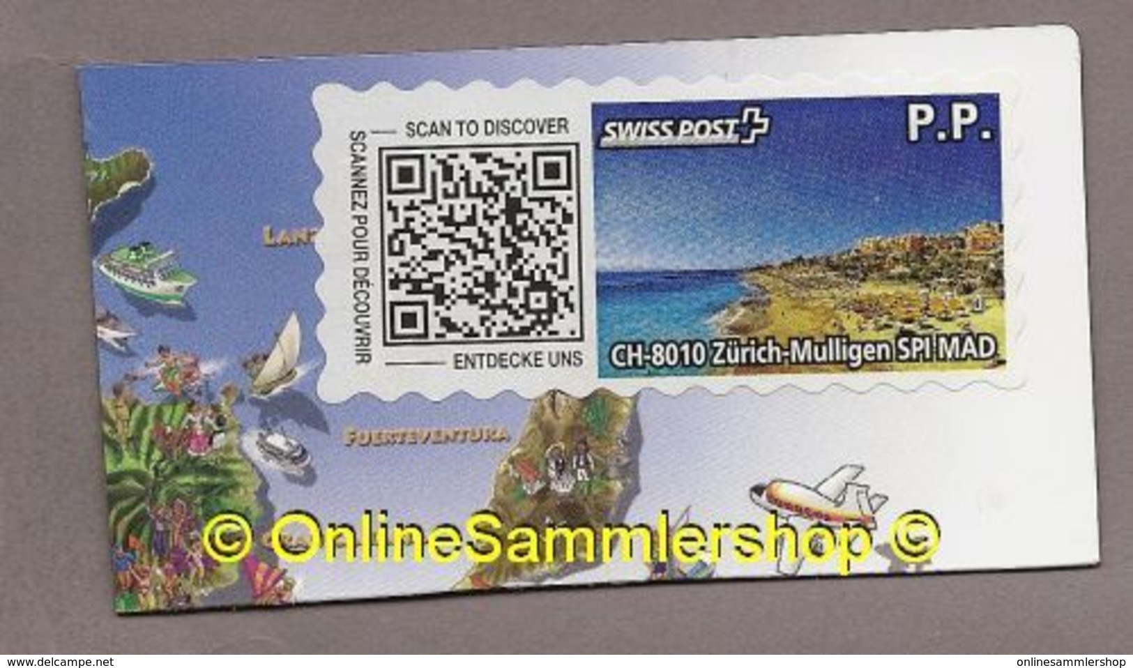 Schweiz - Swiss Post Touristenmarken  - SWISS POST - Zürich-Mullingen - Kanaren - Altri & Non Classificati