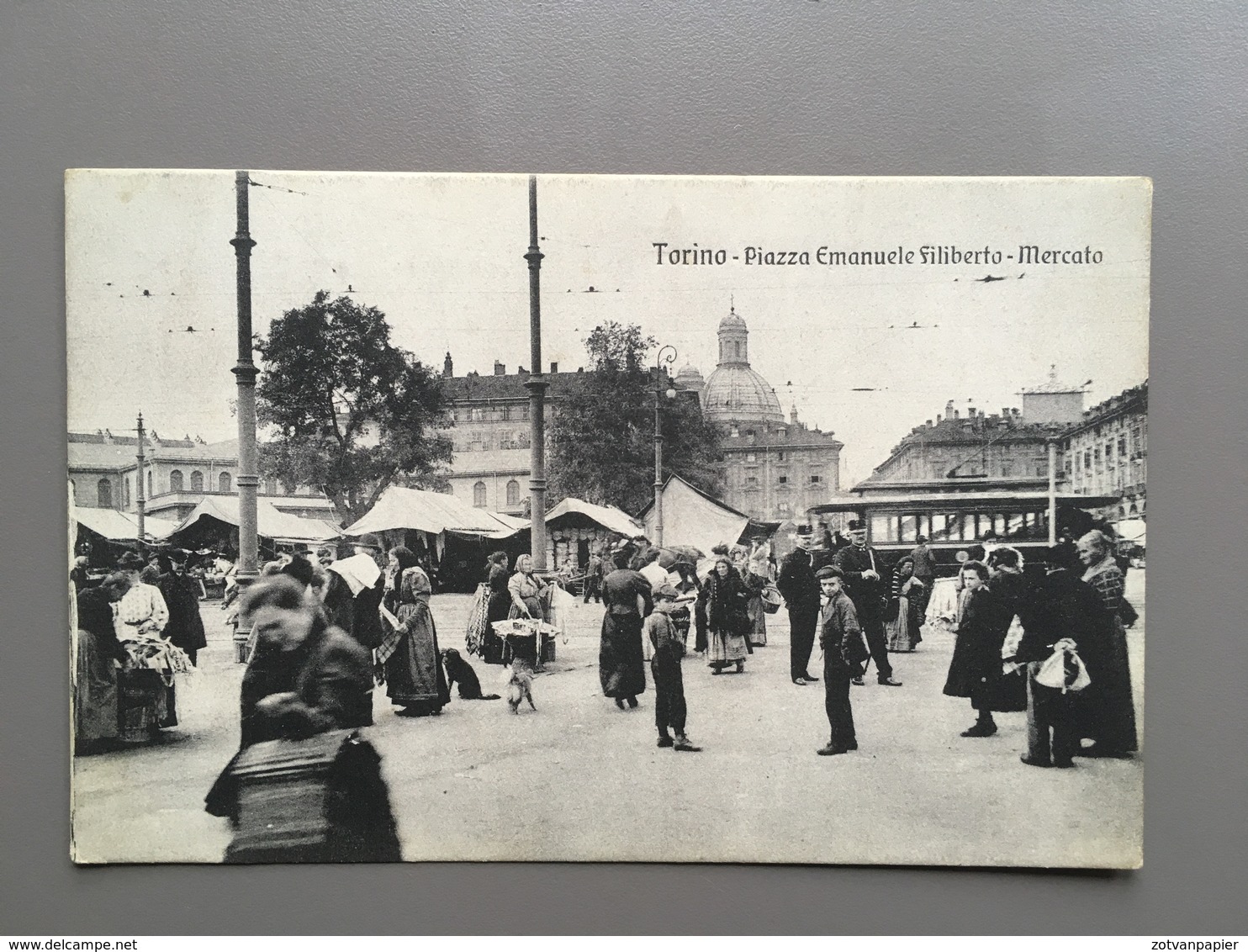 TORINO - Mercato - Tramway - 1913 - Andere & Zonder Classificatie