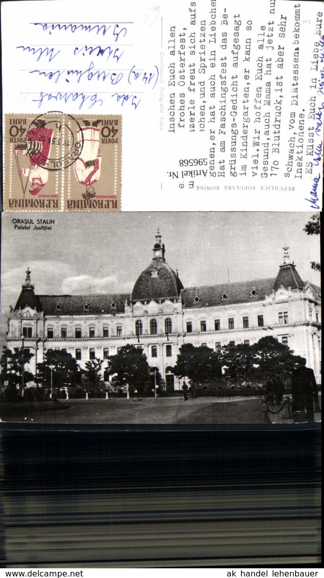 596568,Brasov Orasul Stalin Palatul Justifiei Romania - Rumänien