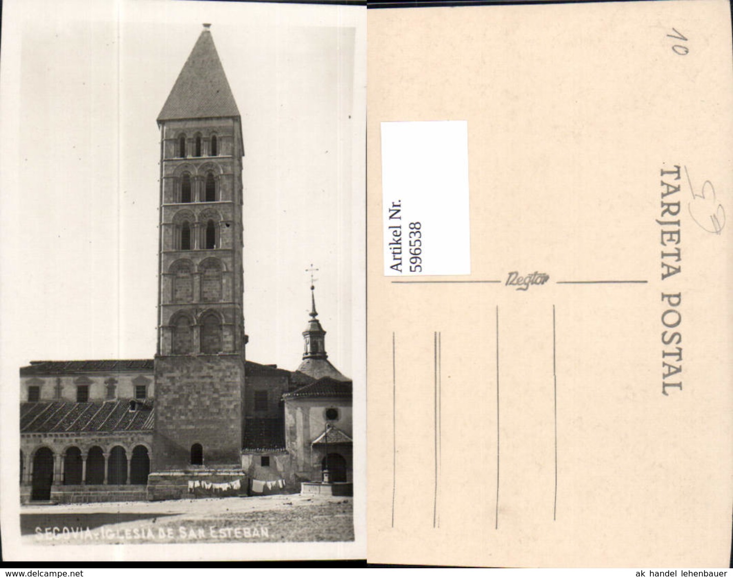 596538,Segovia Iglesia De San Esteban Kirche Spain - Sonstige & Ohne Zuordnung