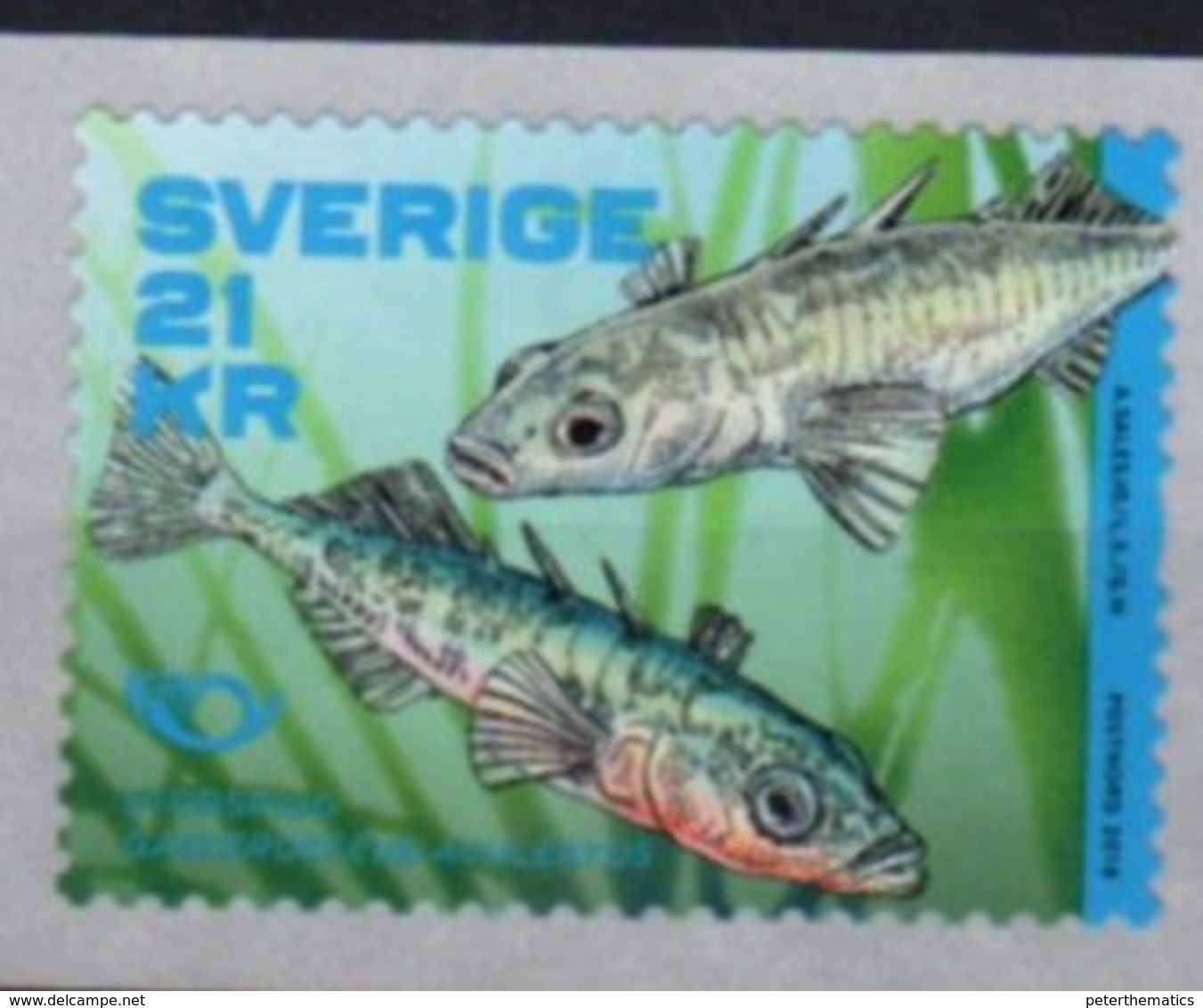 SWEDEN, 2018, MNH, NORDEN, FISH, 1v, COIL STAMP - Fishes