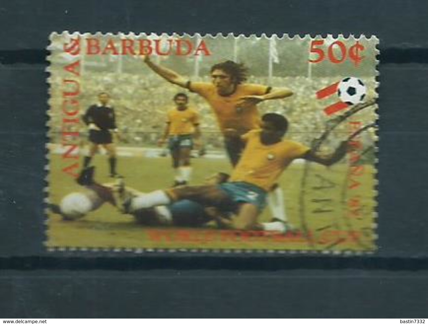 1982 Antigua&Barbuda Soccer,football,voetbal Used/gebruikt/oblitere - Antigua En Barbuda (1981-...)