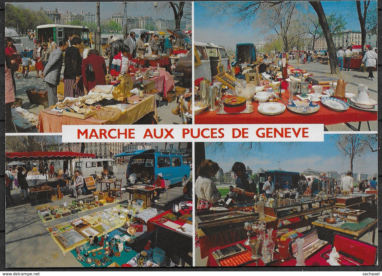 CPM Neuve GENEVE . Marché Aux Puces De Genève. Plaine De Plainpalais. - Genève