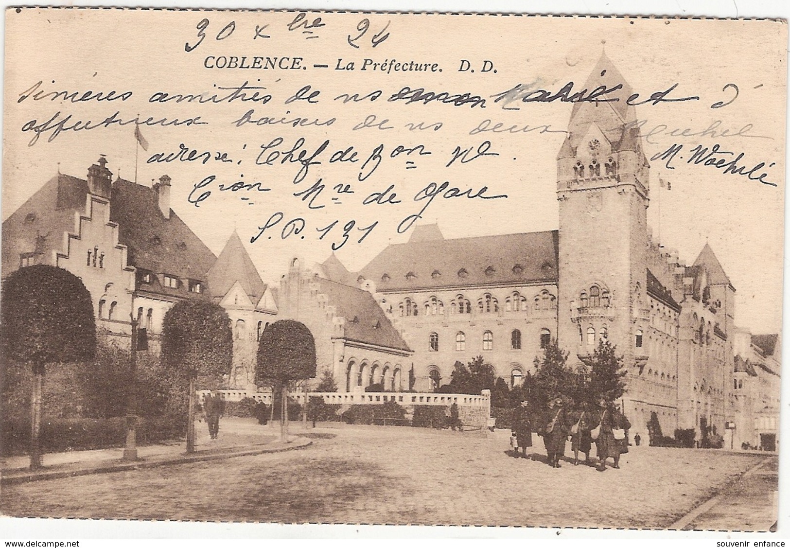 CPA Coblence Koblenz La Préfecture Deutschland Allemagne - Koblenz