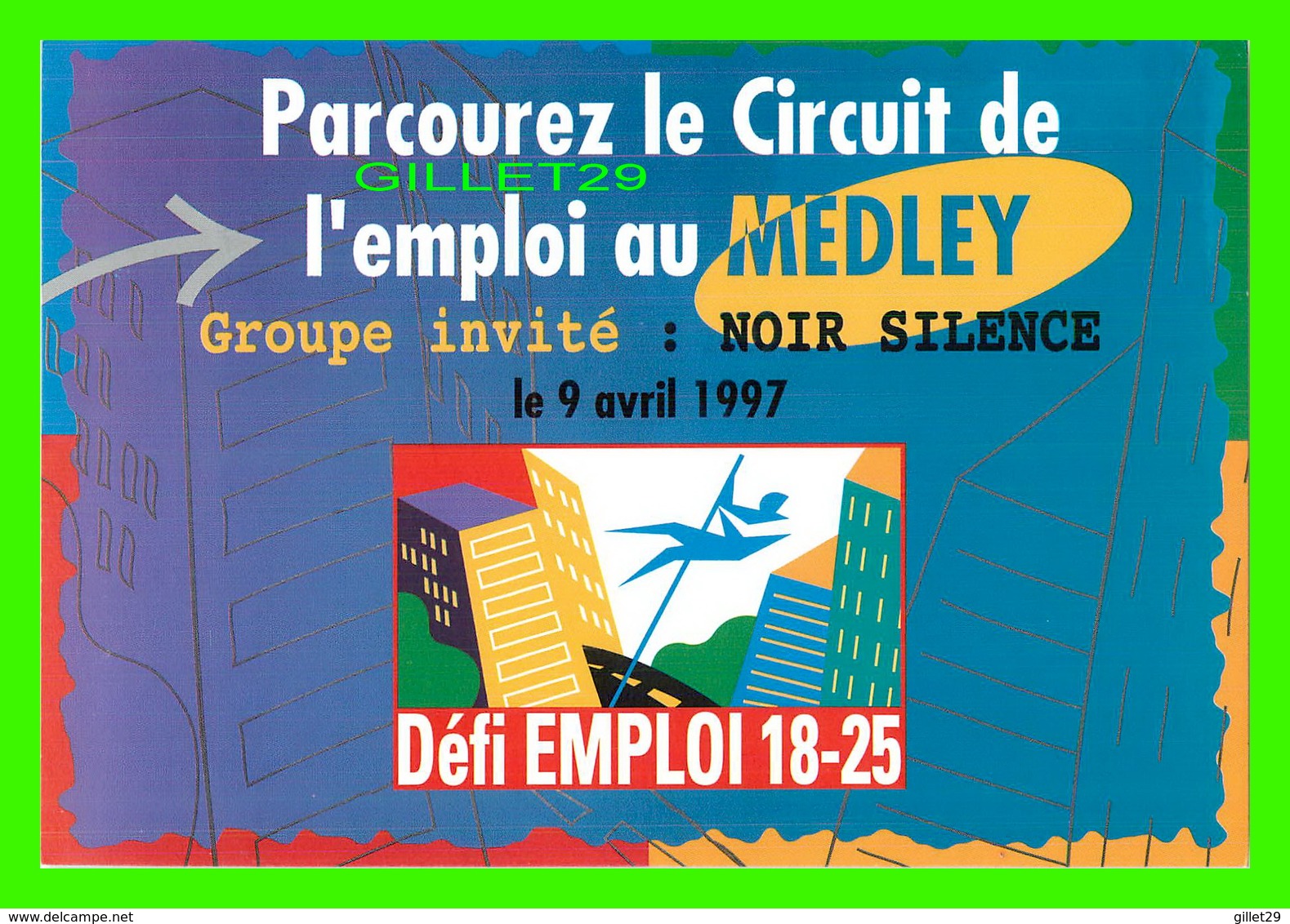 ADVERTISING, PUBLICITÉ - DÉFI EMPLOI 18-25 - PLACE AUX JEUNES ! - AU MEDLEY, MONTRÉAL EN AVRIL 1997 - POPMÉDIA No 22 - - Publicité