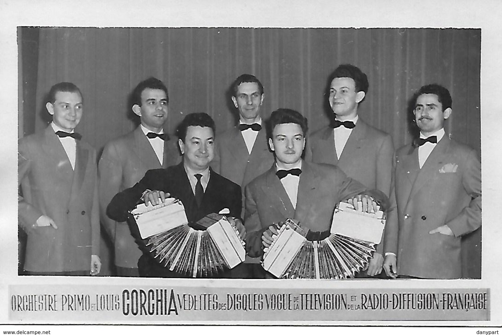 LOUIS CORCHIA ET SON ORCHESTRE RARE ! Dedicacé Au Dos - Singers & Musicians