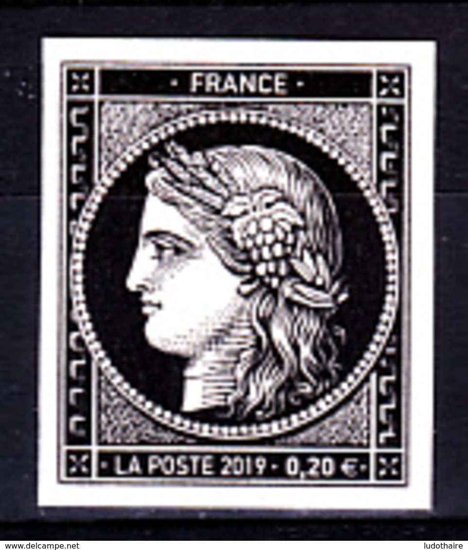 Cérès Un T 0.20 € Non Dentelé, 170 Ans Du Premier Timbre De France 1849/2019 - Unused Stamps