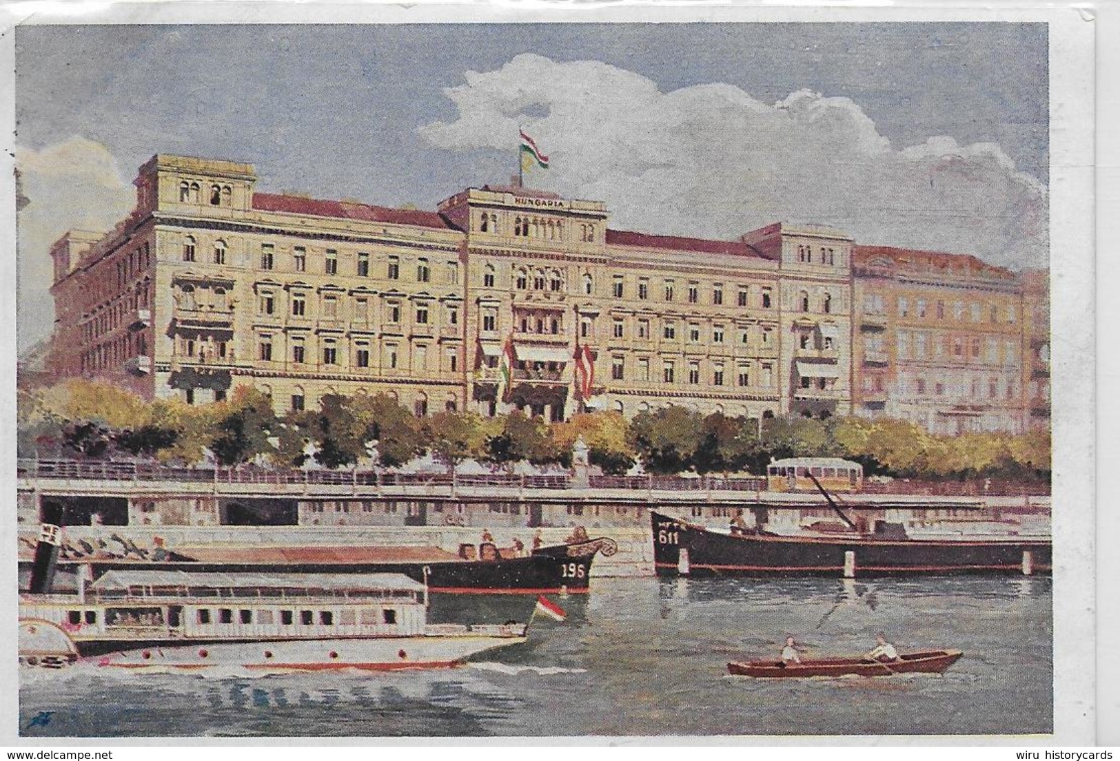 AK 0185  Grand Hotel Hungaria - Nagyszálloda Budapest Um 1927 - Ungarn