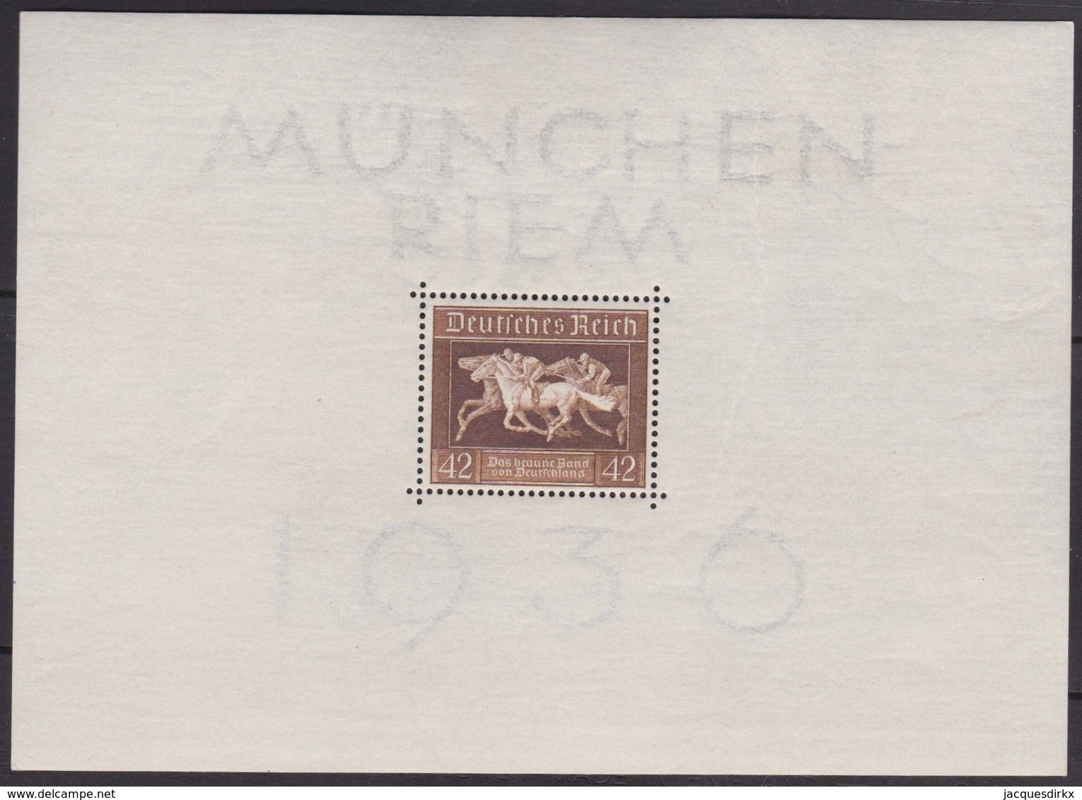 Deutsches Reich  .   Michel .  Block  4 (Marke: **)   .  * . Ungebraucht Mit Gummi Und Falz . / . Mint-hinged - Blocks & Kleinbögen