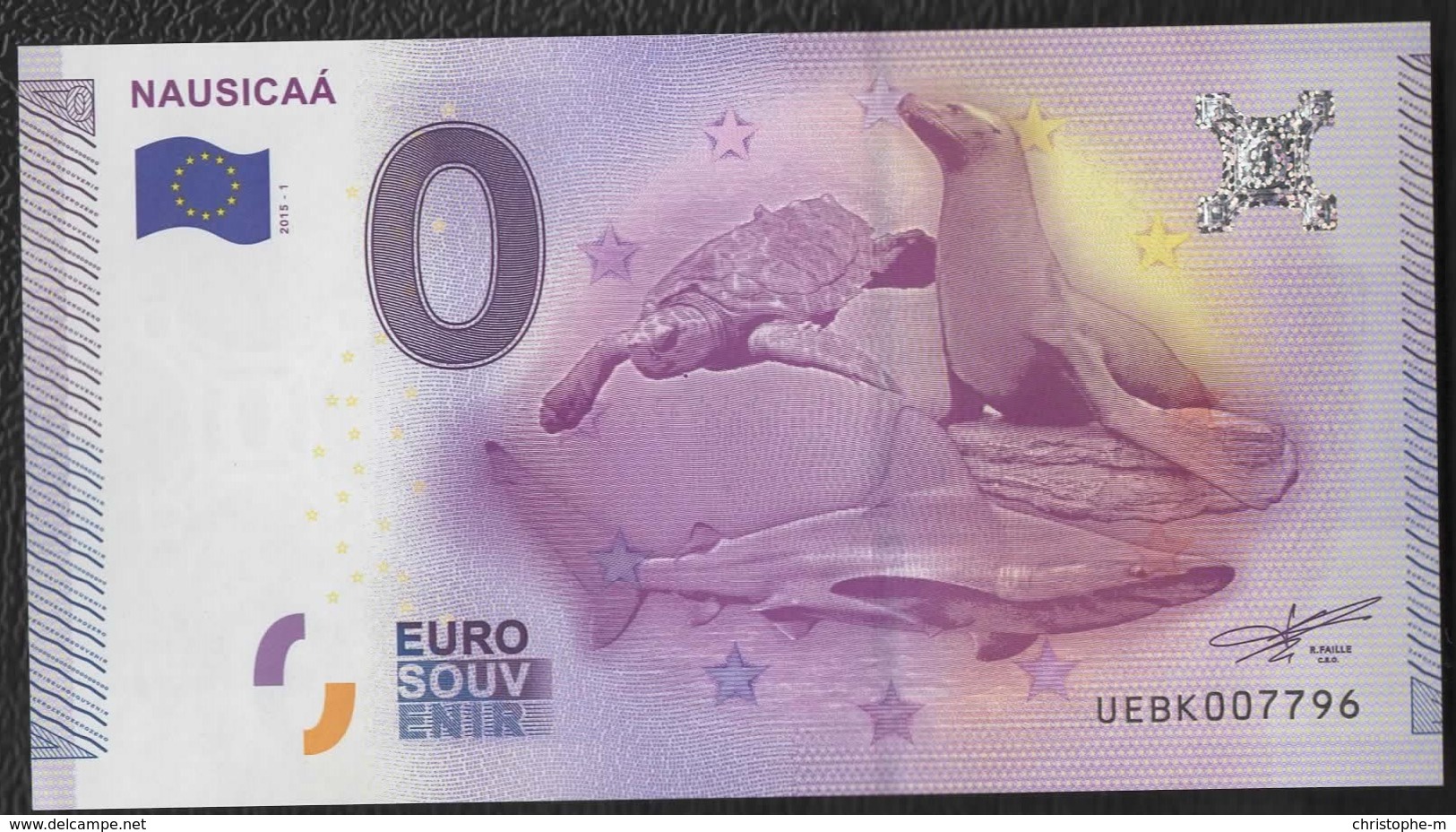 Billet Touristique Euro Souvenir NAUSICAA BILLET 0 EURO 2015 - Private Proofs / Unofficial