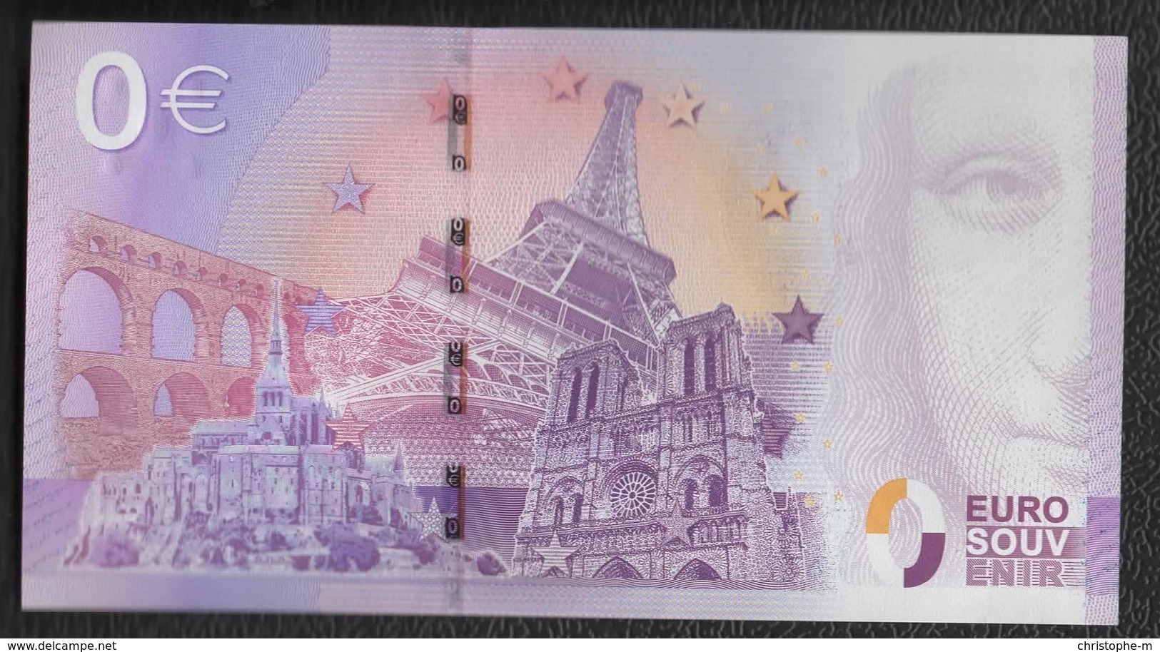 Billet Touristique Euro Souvenir FILITOSA SITE PREHISTORIQUE CORSE BILLET 0 EURO 2015 - Pruebas Privadas