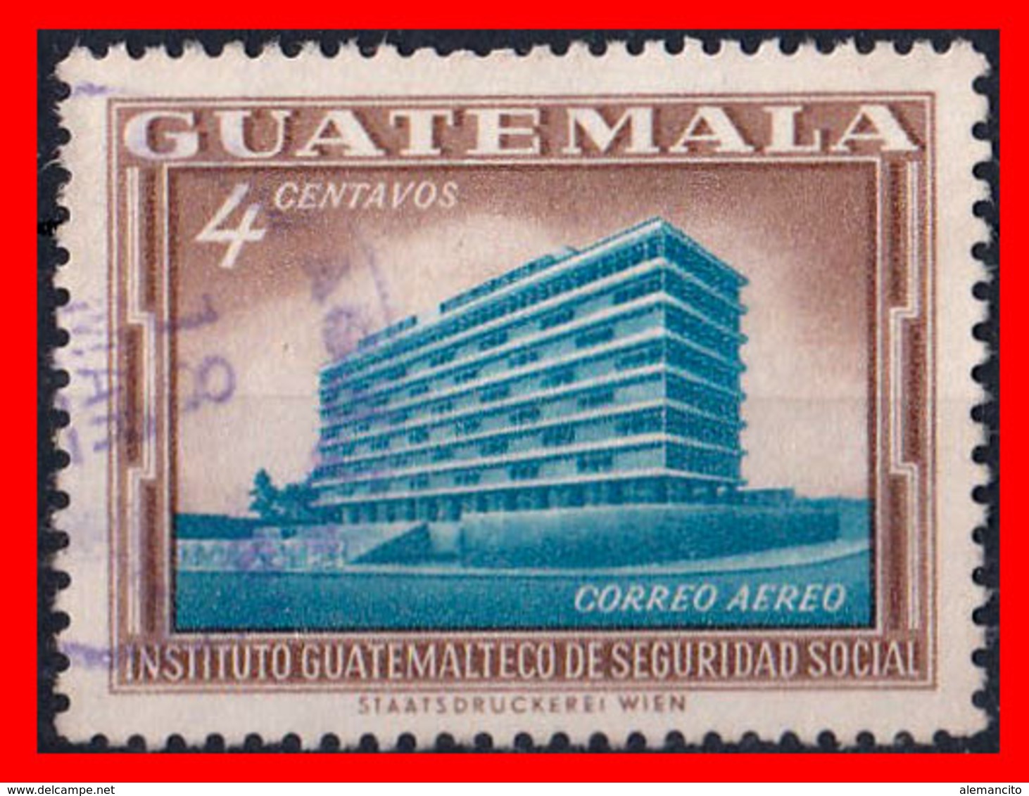 GUATEMALA (AMERICA DEL NORTE) SELLO AÑO 1964 - Guatemala