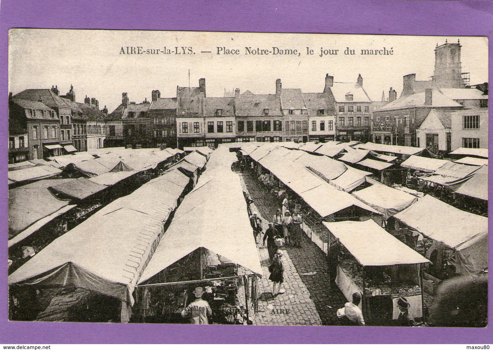 AIRE-sur-la-LYS - Place Notre-Dame ,le Jour Du Marché - - Aire Sur La Lys