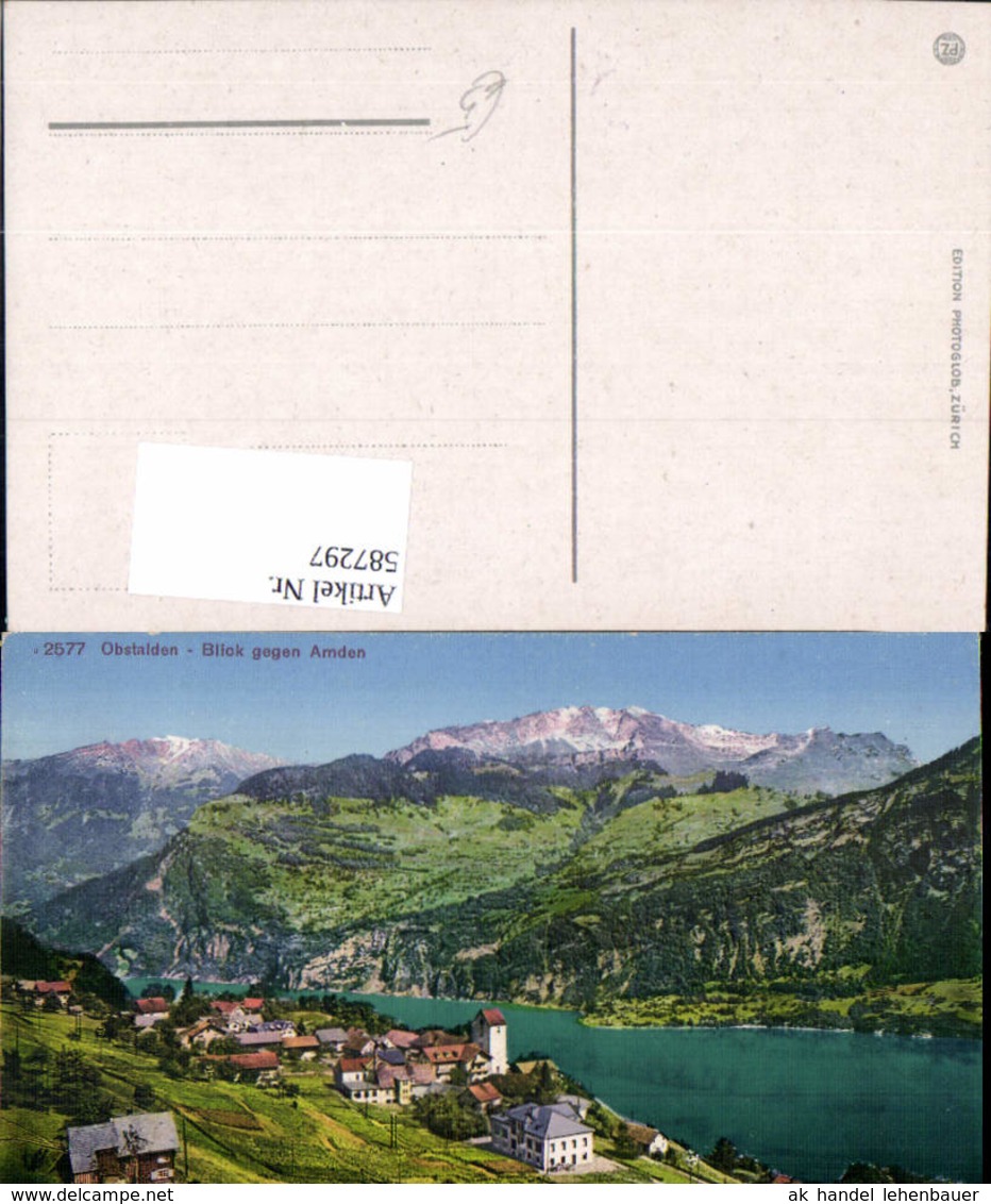 587297,Obstalden Blick Geg. Amden Switzerland - Obstalden