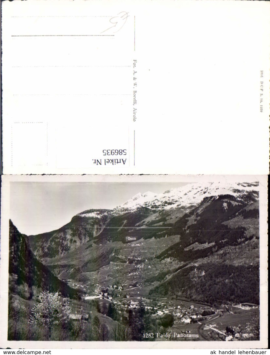 586935,Foto Ak Faido Panorama Switzerland - Faido