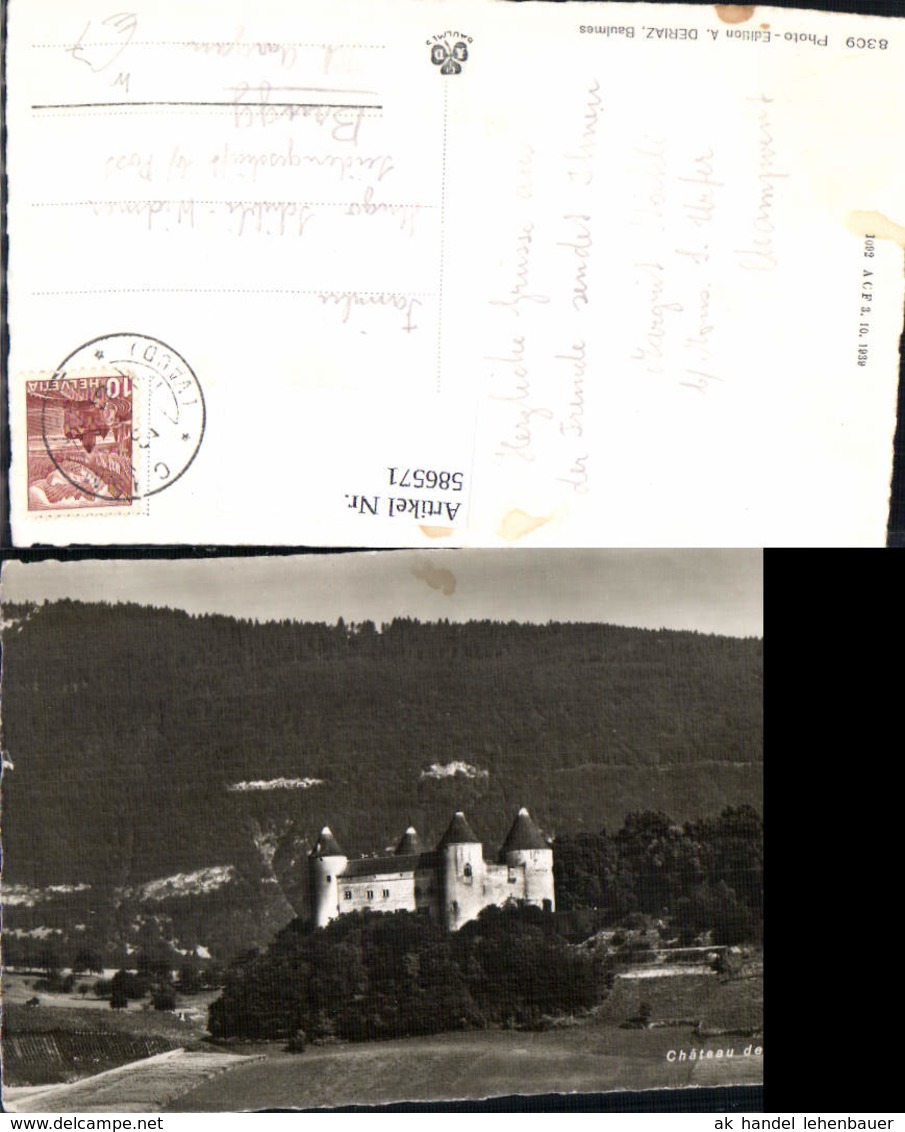 586571,Foto Ak Chateau De Champvent Schloss Switzerland - Champvent 