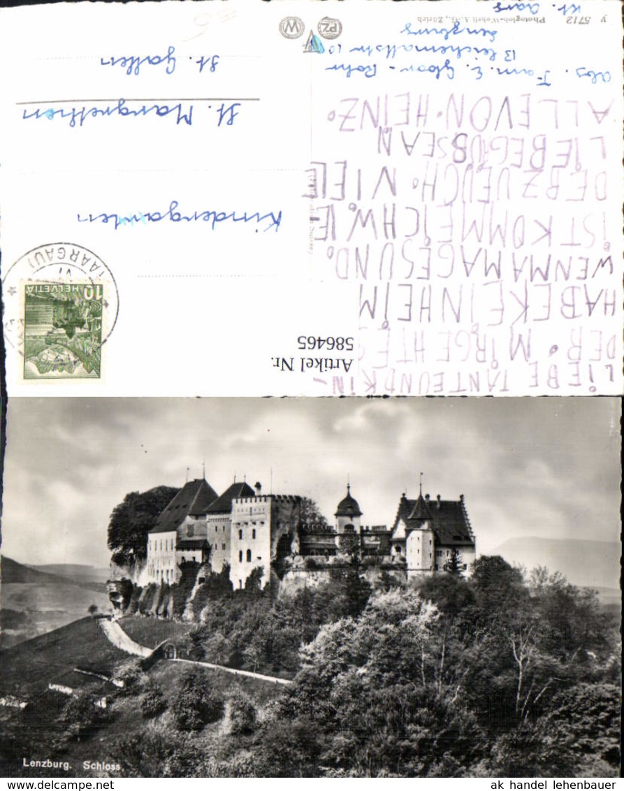 586465,Foto Ak Lenzburg Schloss Switzerland - Lenzburg