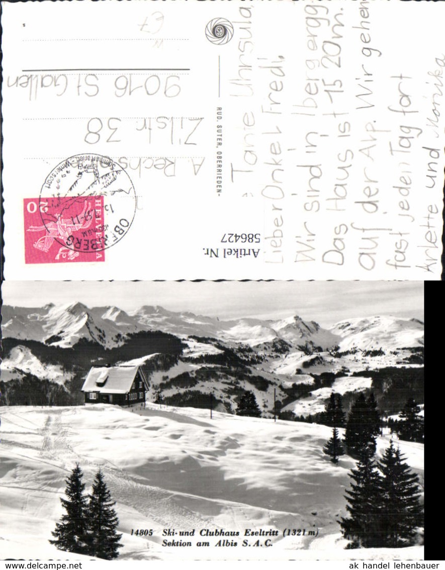 586427,Ski- U. Clubhaus Eseltritt Albis Ibergeregg Oberiberg Schwyz Switzerland - Oberiberg