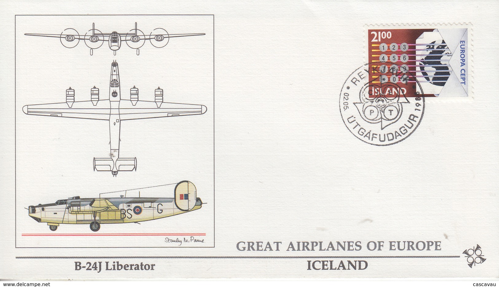 Enveloppe  FDC  1er  Jour   ISLANDE   EUROPA    1988 - 1988