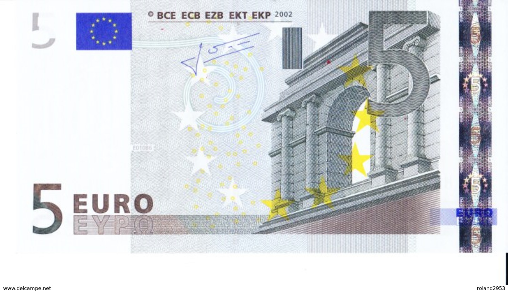 5 Euro Slovenia E010 UNC - 5 Euro