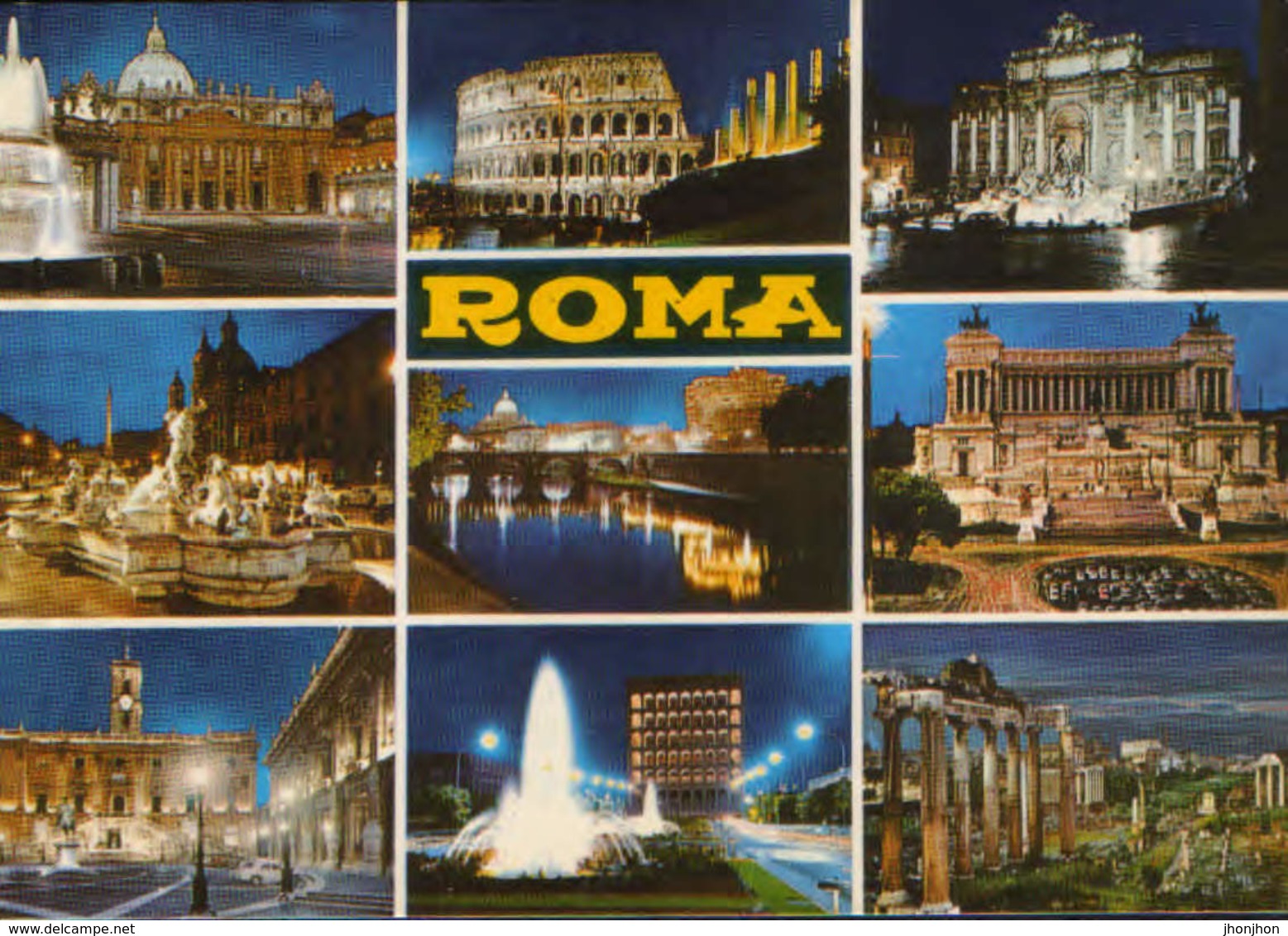 Italia - Postcard Unused  - Roma - Multiviews - 2/scans - Multi-vues, Vues Panoramiques