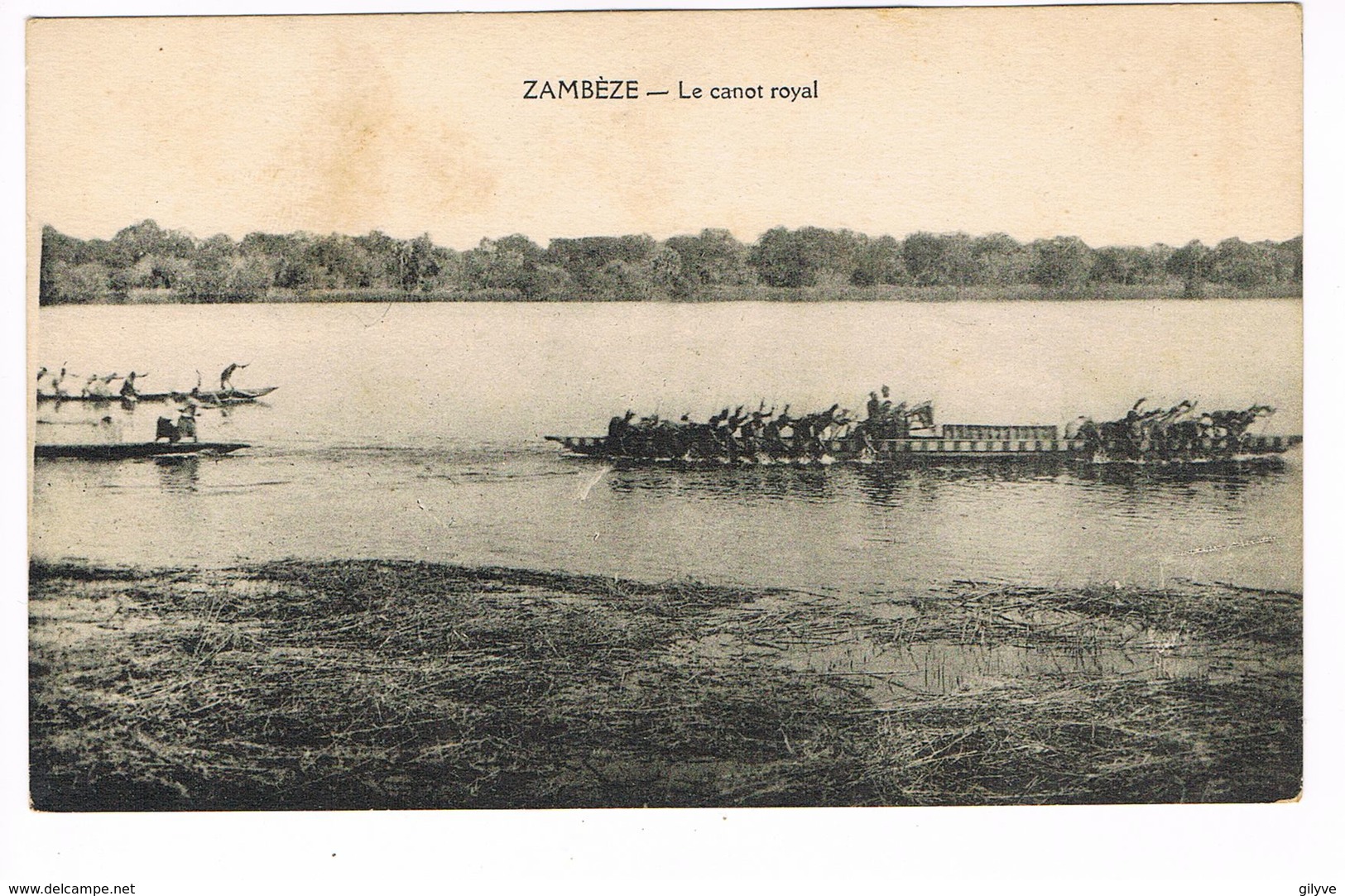 CPA.Afrique. Zambéze.Le Canot Royal.  (F.171) - Sambia