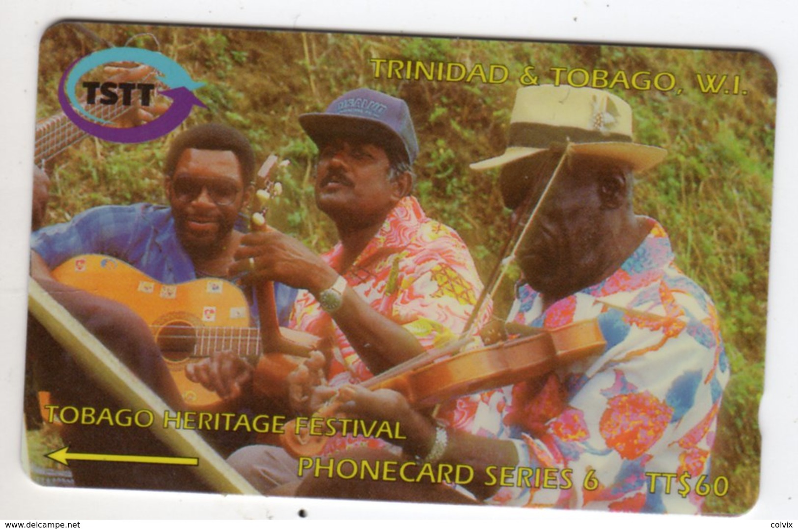 TRINIDAD & TOBAGO CARAIBES MV Cards T&T-180A 60$ 180CTTA TOBAGO HERITAGE FESTIVAL - Trinité & Tobago