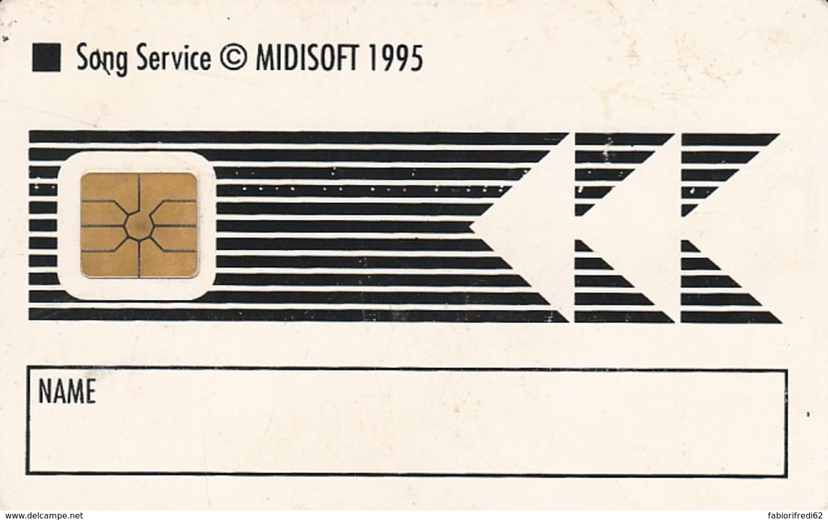 SONG SERVICE CARD 1995  (E43.62.2 - Altri & Non Classificati