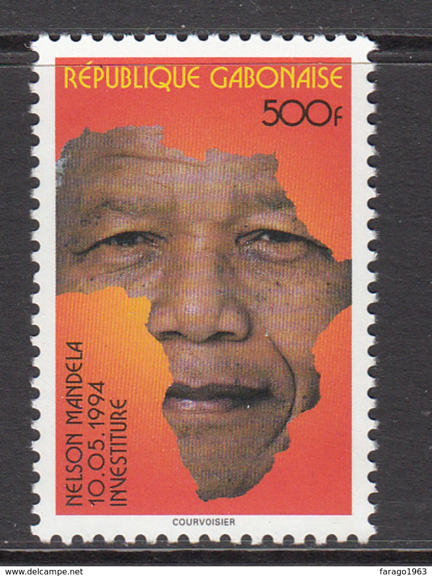 1996 Gabon Gabonaise Mandela Nobel Prize Complete Set Of 1 MNH - Gabon