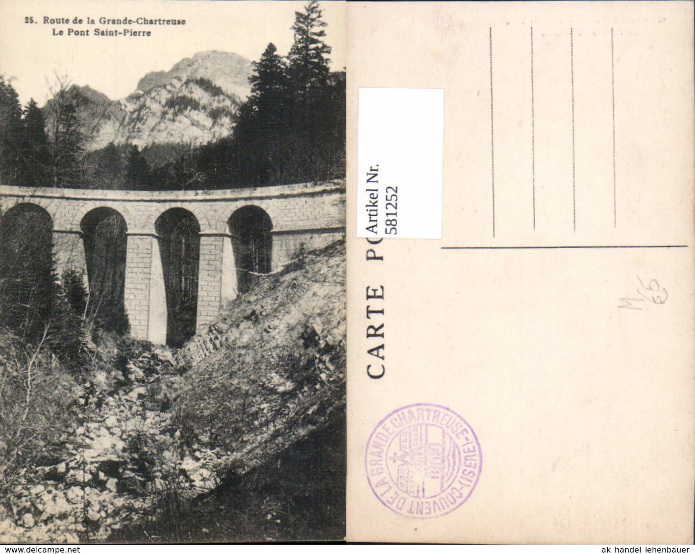 581252,Route De La Grande-Chartreuse Le Pont Saint-Pierre Br&uuml;cke Viadukt - Brücken