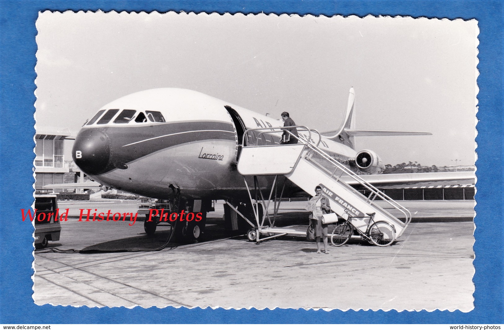 Photo Ancienne - AJACCIO ? - Aéroport / Airport - Avion AIR FRANCE Lorraine - 1967 - Voyage En Corse - Aviation