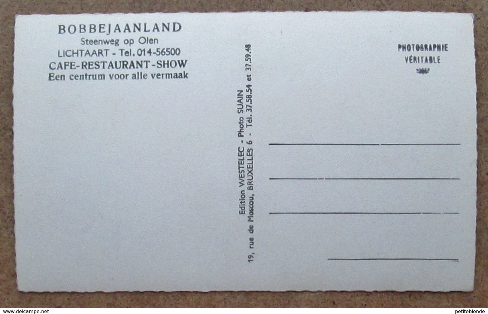 (K195) - Bobbejaanland - Steenweg Op Olen - Lichtaart - Café-restaurant-Show - Kasterlee