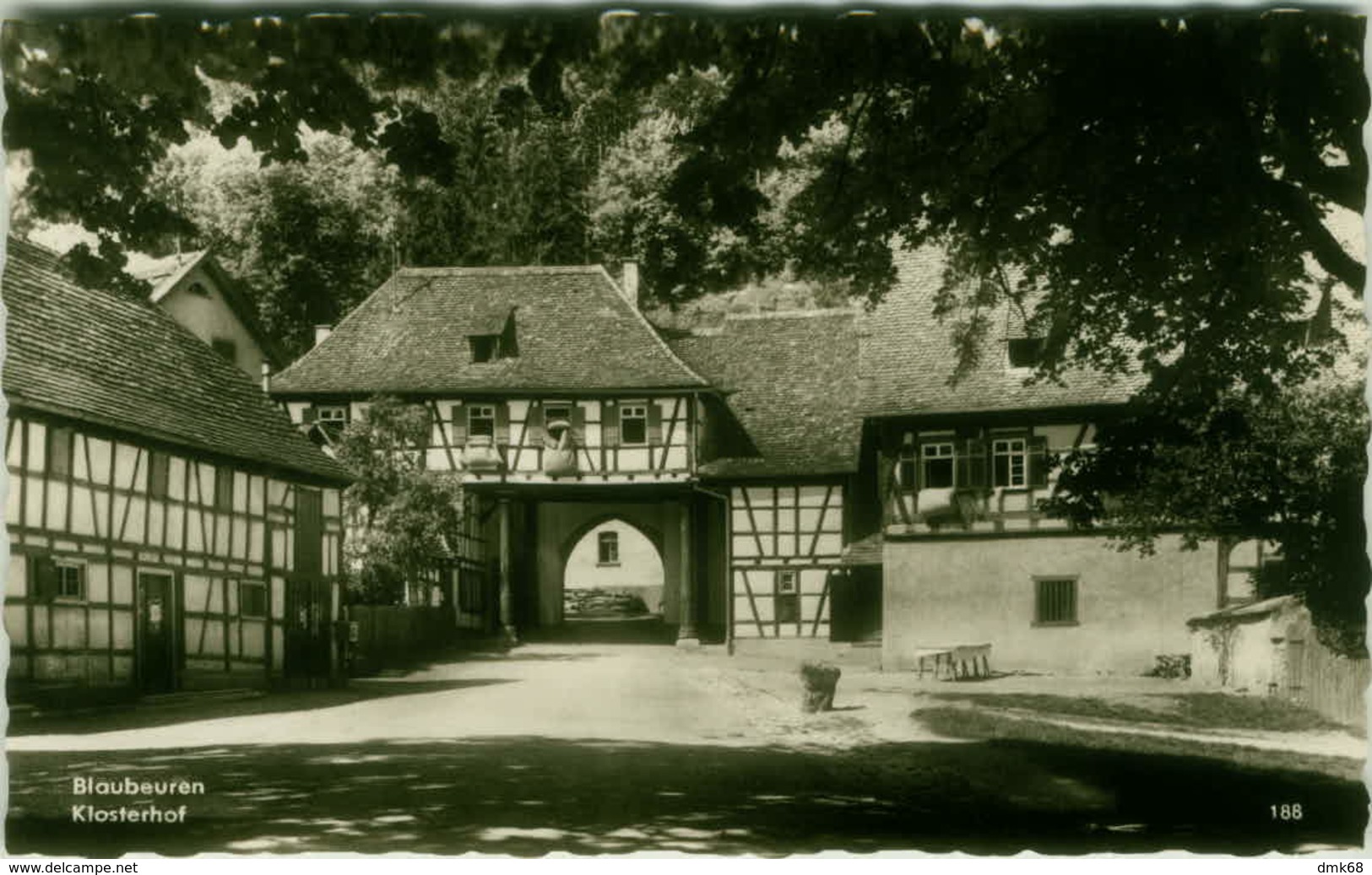 AK GERMANY - BLAUBEUREN - KLOSTERHOF - RPPC POSTCARD 1960s ( BG2849) - Blaubeuren