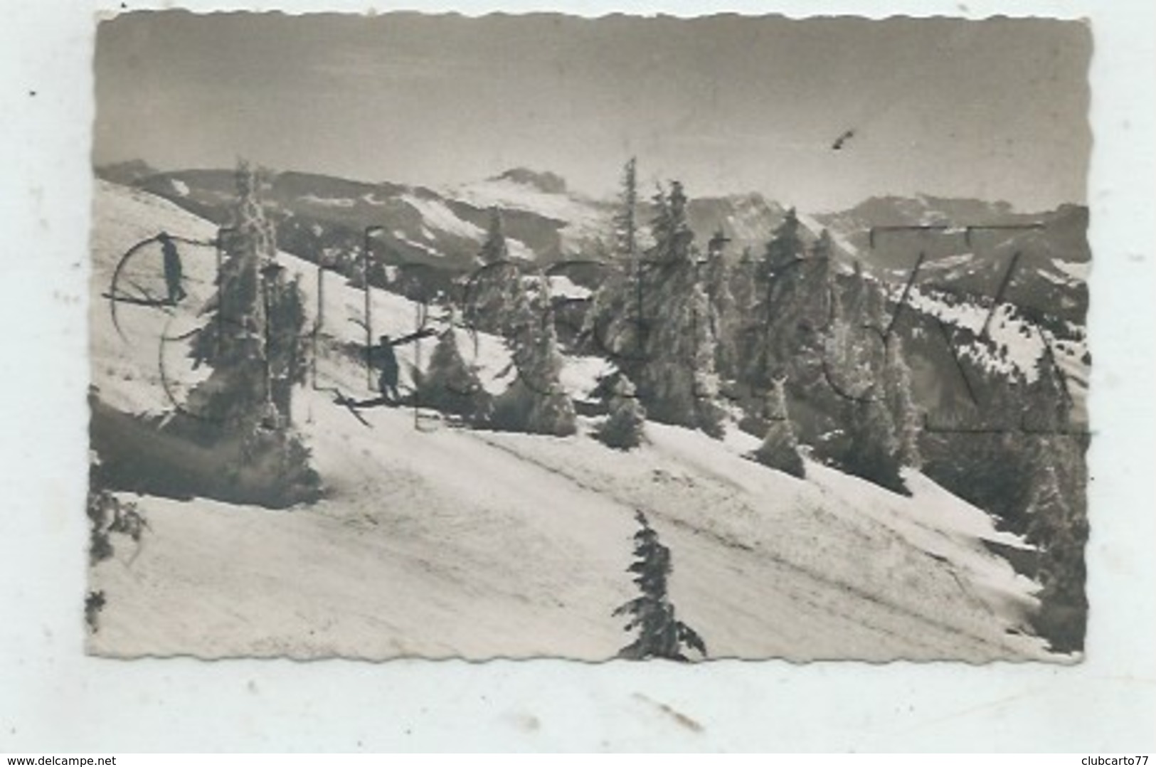 Oberstaufen (Allemagne, Bavière) : Skifahrer Auf Den Pisten Im 1957 (lebendig) PF . - Oberstaufen