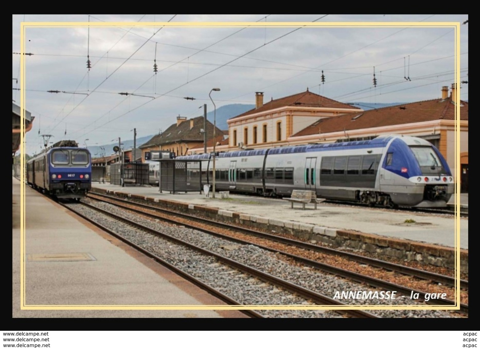 74  ANNEMASSE   ... La  Gare Interieure Et Train En Gare - Annemasse