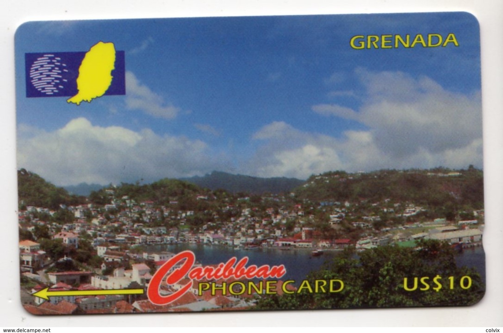 GRENADE CARAIBES CABLE & WIRELESS MV Cards GRE-136A 1997 10$  CN 136CGRA PORT ST GEORGES HARBOUR - Grenada