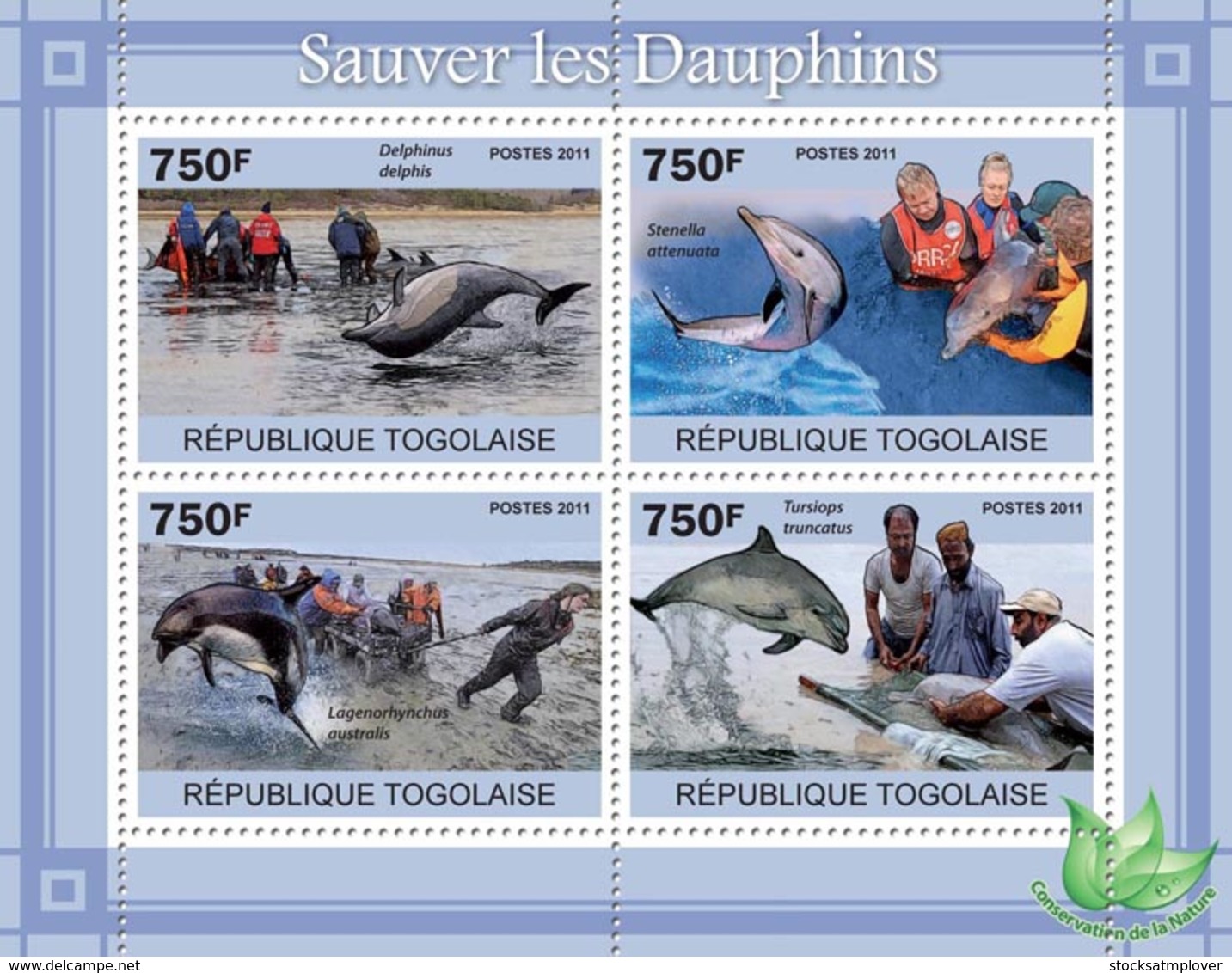 Togo  2011 Fauna  Save The Dolphins - Togo (1960-...)