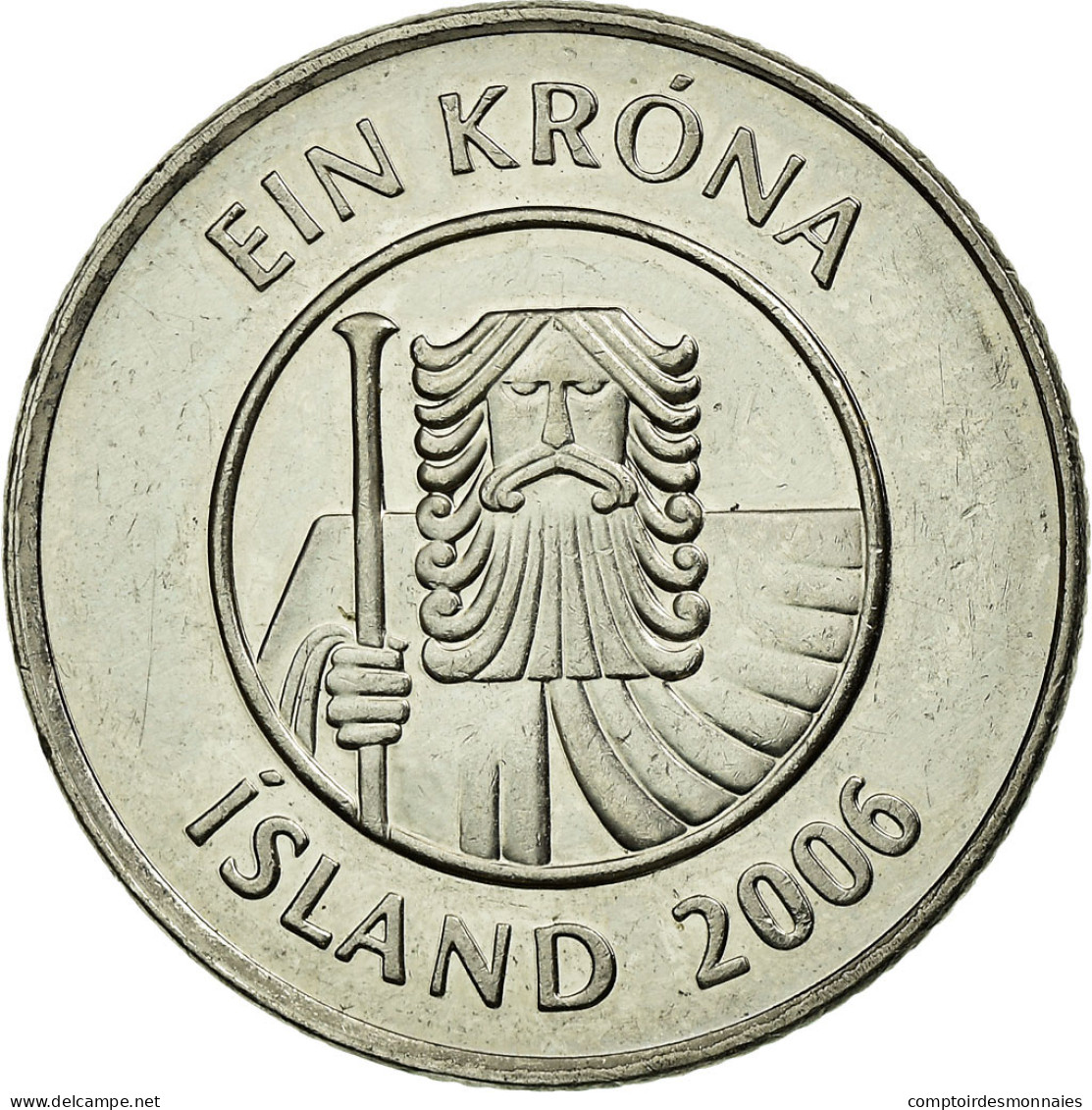 Monnaie, Iceland, Krona, 2006, TTB+, Nickel Plated Steel, KM:27A - Islande