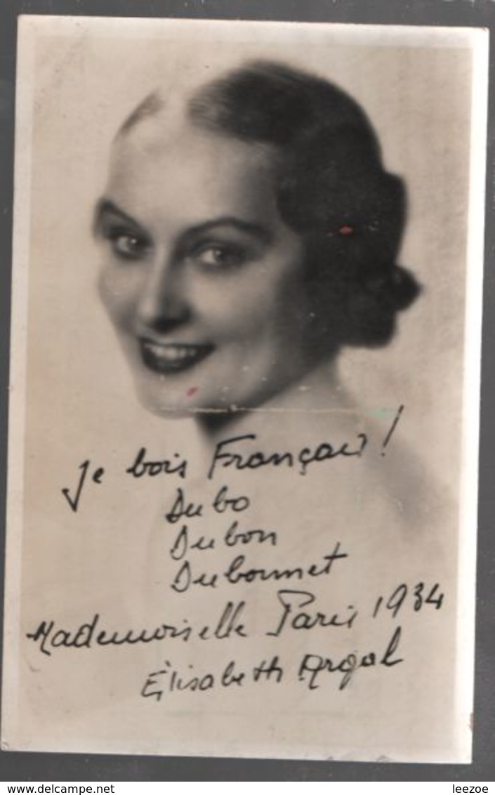 Carte Postale Mademoiselle Argal : Miss Paris 1934 Carte Postale Publicitaire,1934..C01 - Femmes Célèbres