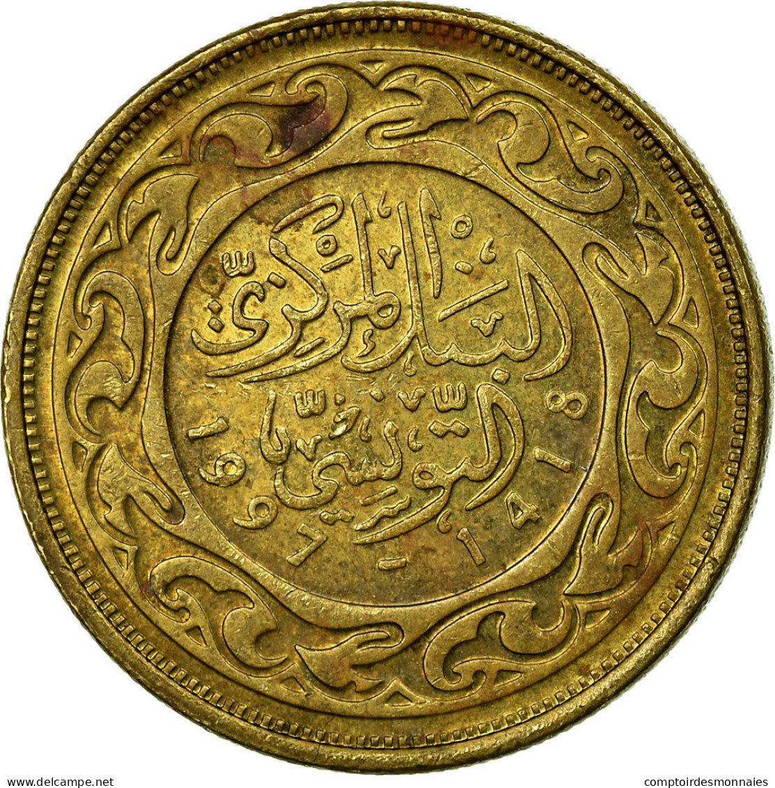 Monnaie, Tunisie, 20 Millim, 1997, Paris, TB+, Laiton, KM:307 - Tunisie