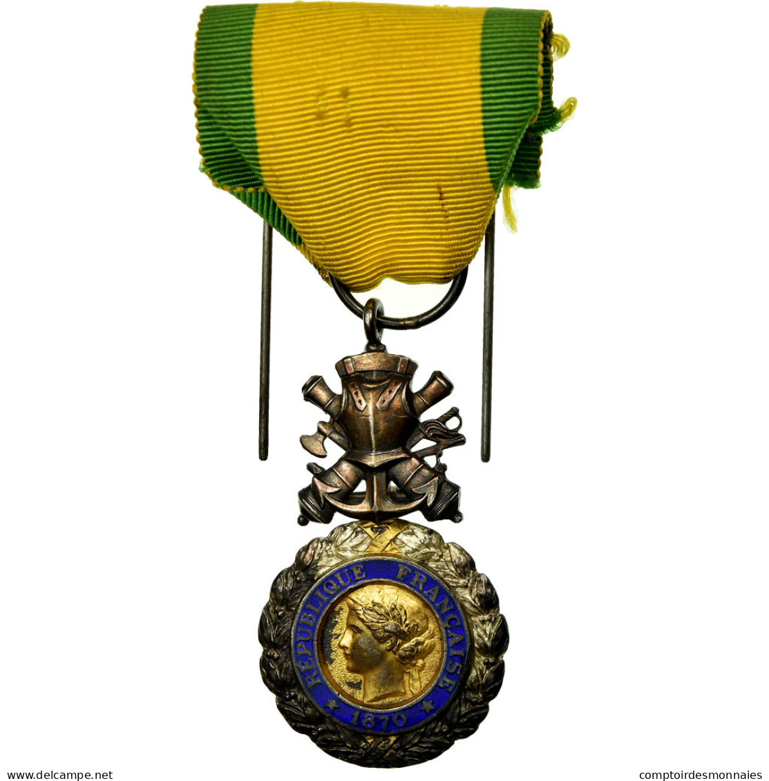 France, Troisième République, Valeur Et Discipline, Médaille, 1870, Excellent - Autres