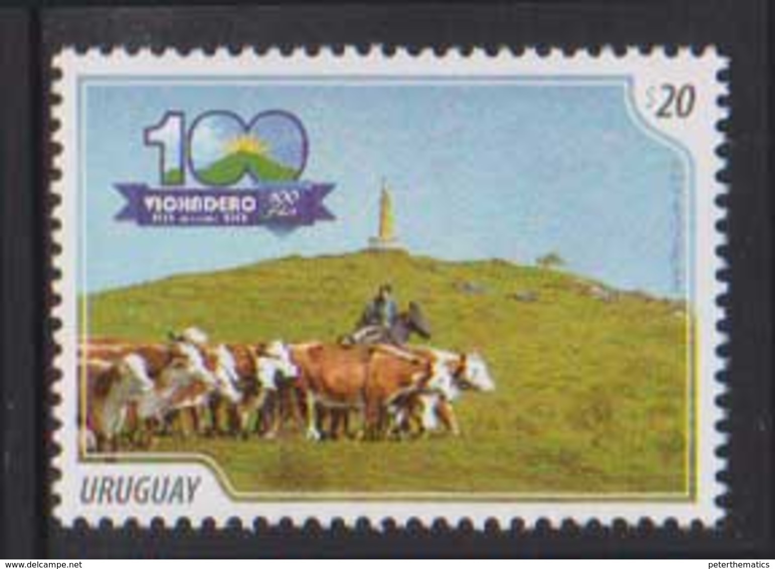 URUGUAY, 2018, MNH, CATTLE, COWS, 1v - Vaches