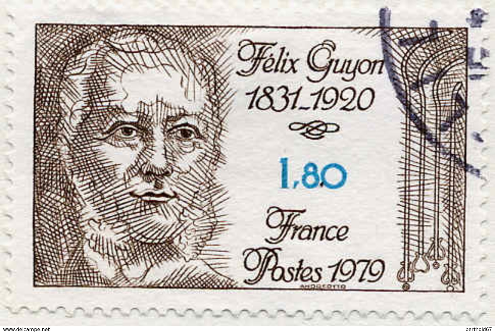 France Poste Obl Yv:2052 Mi 2159 Yv:0,5 Euro Félix Guyon Urologue (cachet Rond) - Oblitérés