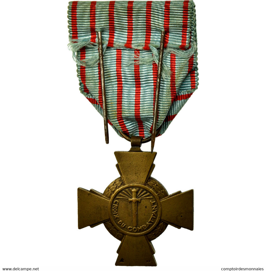 France, Croix Du Combattant, Médaille, Très Bon état, Bronze, 36 - Autres & Non Classés