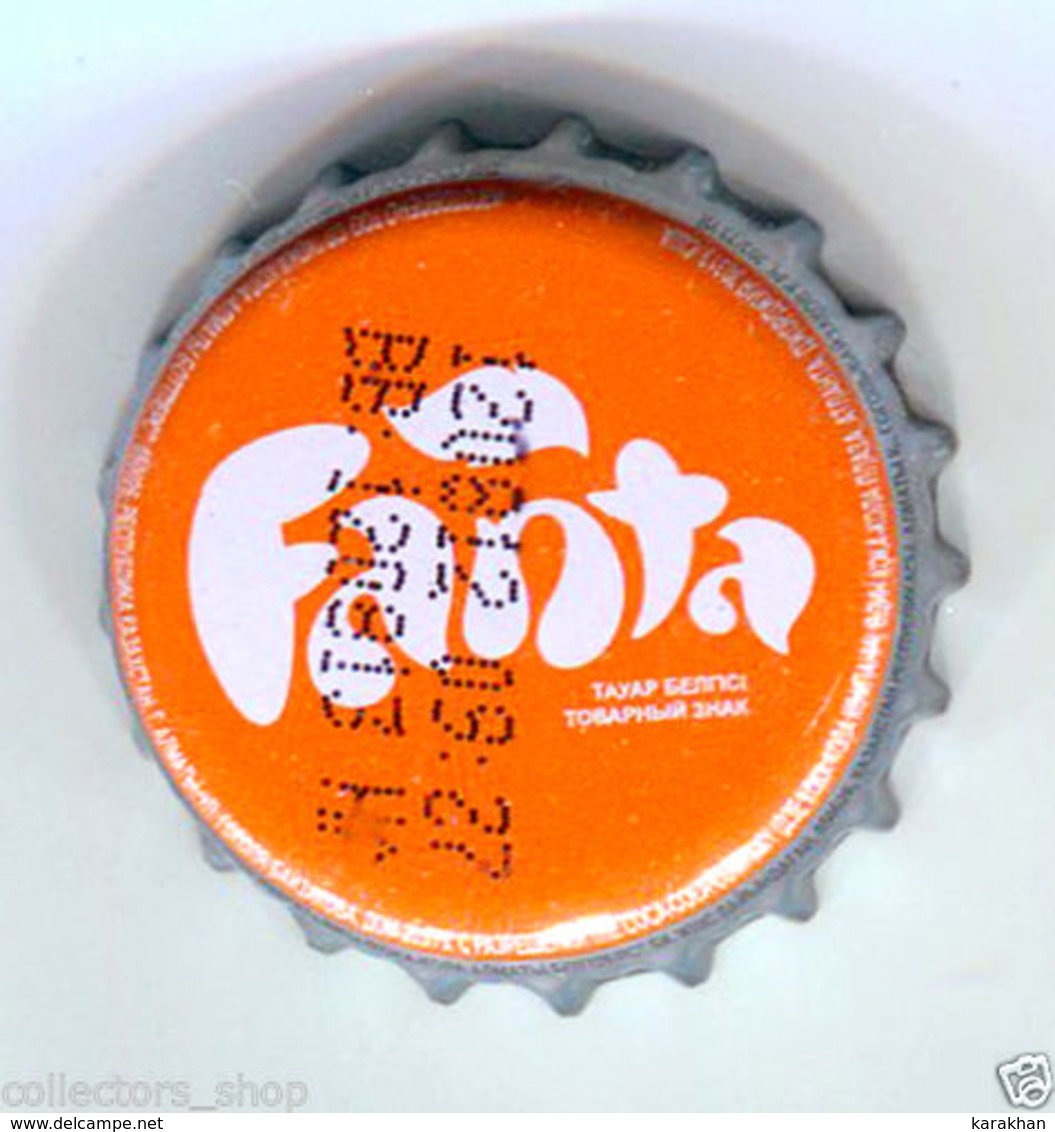 KAZAKHSTAN: Original FANTA Bottle Cap Undented/crown RARE - Caps