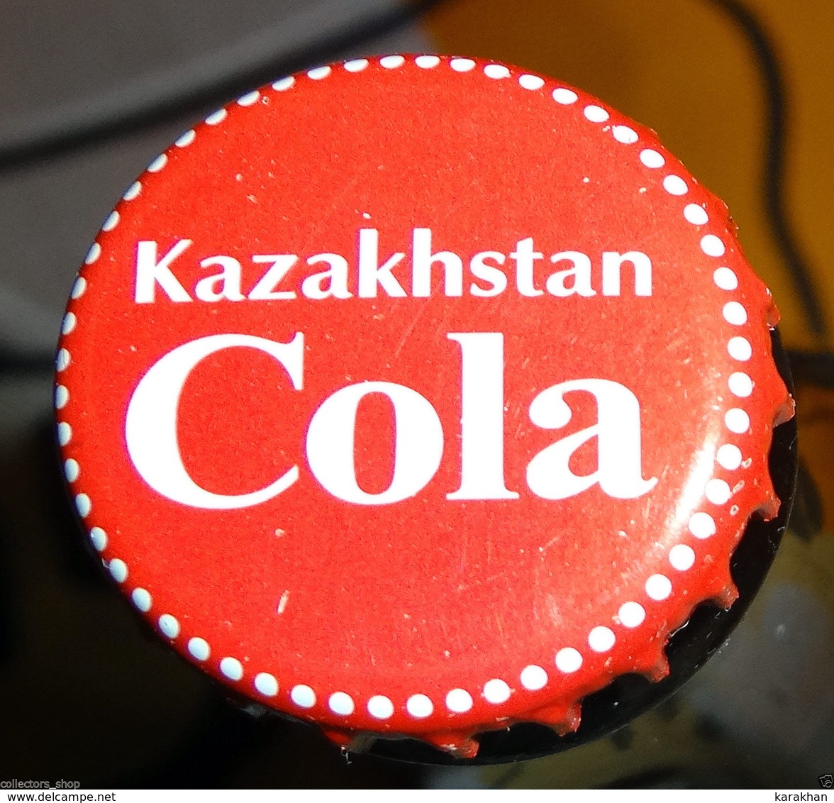 KAZAKHSTAN: Original KAZAKHSTAN COLA Bottle Cap Undented/crown Used RARE - Gorras